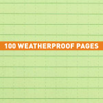  RITR Top Spiral Kits 3 X 5 - Universal - Green Polydura Notebook / Tan Cordura Cover