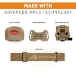  Princeton Tec Quad Tactical MPLS Red/Blue/Green/White - Tan