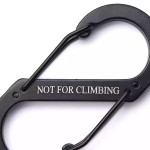  TAS - Figure 8 Carabiner 88x44x5mm Black