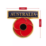 Australia Bar with Poppy Badge