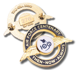  Air Force 100 Humanitarian Support Limited Edition Pin The rich history of humanitarian assistance provided by the Air Force creates a striking additional layer to the important operations undertaken by the RAAF. Limited to 500 units.  Dimensions: 24mm x