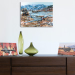  P-51D Mustang Limited Edition Canvas Artwork by Drew Harrison 600 x 450 Limited to 100 copies, this superb reproduction of Drew Harrison's Cutting the Lines is a stunning artwork depicting P-51D Mustangs on operation with 77 Squadron during the early stages of the Korean