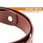  Sam Browne Shoulder Strap (Red Brown)