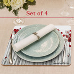  Poppy Mpressions Fields of Poppies Set of 4 Placemats