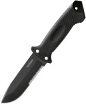  Gerber LMF II Infantry Knife-Black Field tested with American troops, this 10 inch survival knife was engineered in partnership with our country's bravest. This MOLLE compatible knife is rugged and versatile, with a partially serrated
