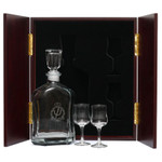  AAPSYCH Decanter & Glasses in Display Case This (AAPSYCH) Decanter in Display Case with Glasses, is the perfect gift, order it now from Military Shop. the beautiful two door timber finish display case with Army crest handles measures 320mm wid