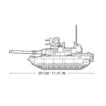 Model Bricks Mb M1a2 V2 Abrams Main Battle Tank 781 Pcs