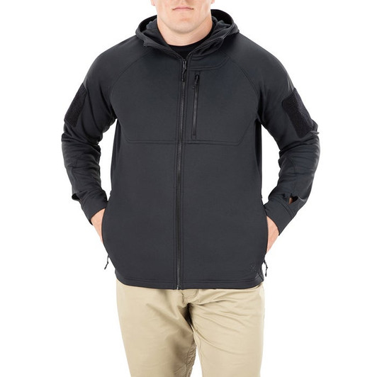 Vertx Firebase Hoody It's Black Tactical, Technical, Transitional Operators know that when you're on a mission the environment can change, almost instantly. The Firebase Hoody has been optimised with transitional features for when y