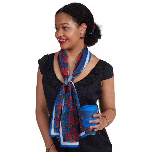 Mpressions Where the Poppies Grow Scarf