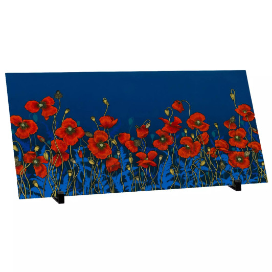 Mpressions Where the Poppies Grow Aluminium Artwork
