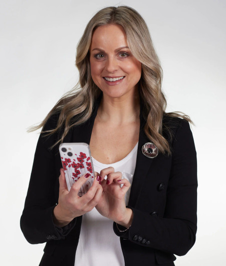 Poppy Mpressions Fields of Poppies Liquid Silicone Phone Case iPhone 13 Pro Protect your phone and show your support every day with these stunning Poppy Mpressions Phone Cases.  Featuring the detailed and vibrant artwork from Australian artist Naomi Crowther, these liquid sil