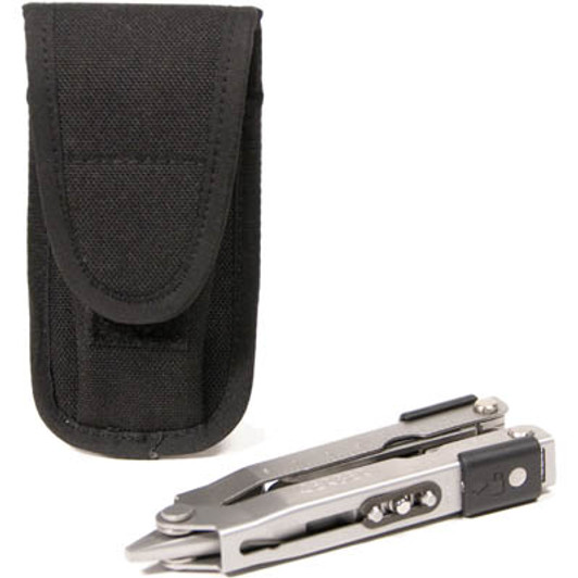 Multitool Pouch BK Multi-tool Knife Pouch in black from the military specialists. The Multi-Tool pouch is designed to carry a Gerber/Leatherman style of multi-tool. Fixed belt loop.