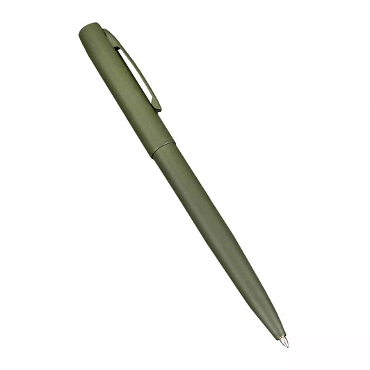 Ritr-All Weather Metal Clicker Pen Olive Drab Green Black Ink