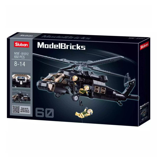 Mb Helicopter Black Hawk 692 Pcs