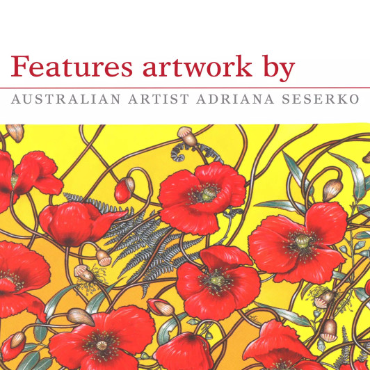 Poppy Mpressions Brothers In Arms Set of 4 Coasters