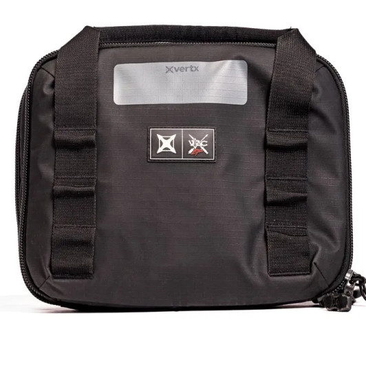 Vertx-VTAC Double Pistol Pouch Max Capacity, Minimal Profile The VTAC® Double Pistol Pouch makes the most out of its low visual footprint. The pouch carries four full size pistols and can carry up to ten additional magazines. On t