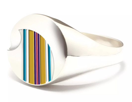 Afghanistan Campaign Scorpion Ribbon Ring S 1/2