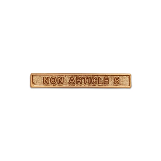 Nato Non Article 5 Medal Clasp