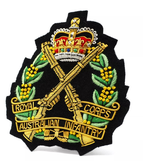 RAinf Bullion Pocket Badge