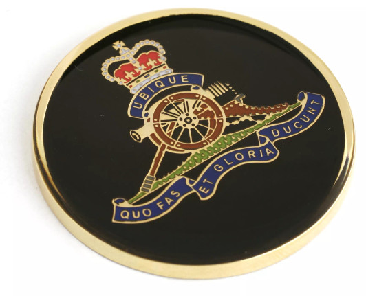 RAA Medallion 48mm On Card Full Colour Enamel