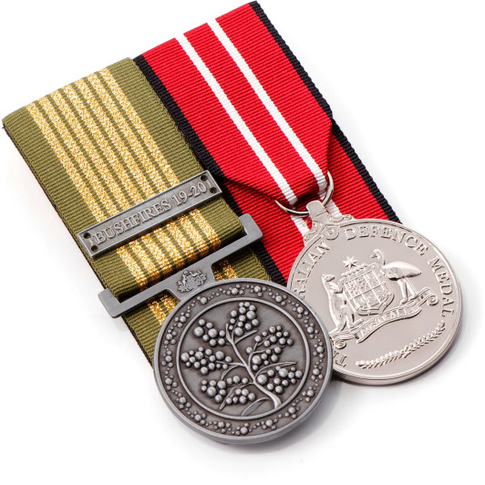 National Emergency Medal (Bushfires) + ADM Replica Set