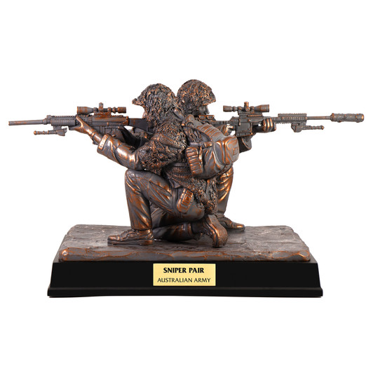 Australian Army Sniper Pair Limited Edition Figurine