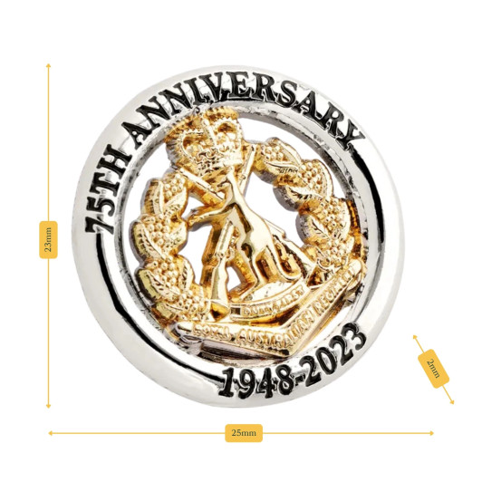 RAR 75th Anniversary Ltd Lapel Pin