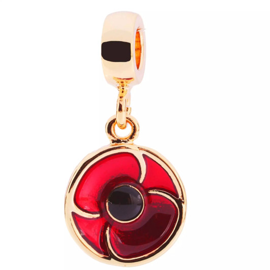 Red Poppy Charm