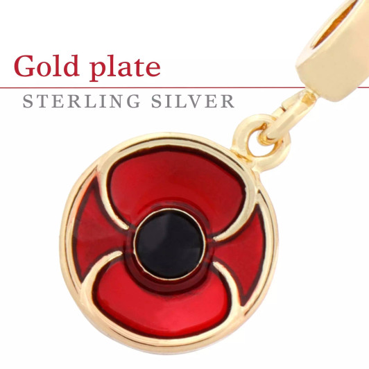 Red Poppy Charm