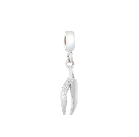 Gum Leaf & Fern Frond Charm