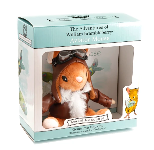 The Adventures of William Brambleberry: Aviator Mouse Book & Toy Set