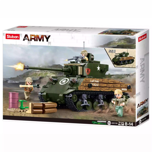 Ww2 M4a3 Medium Tank 715 Pcs