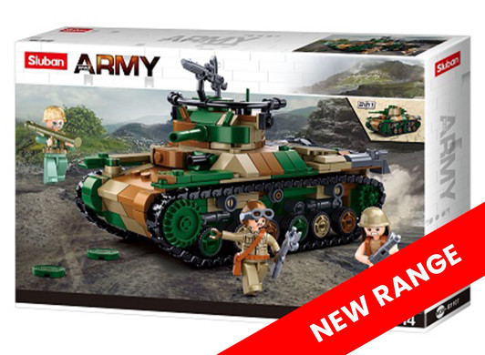 Build Your Own Lego Tank: Unboxing Sluban WWII M38-B0697 The Battle for  Kursk 