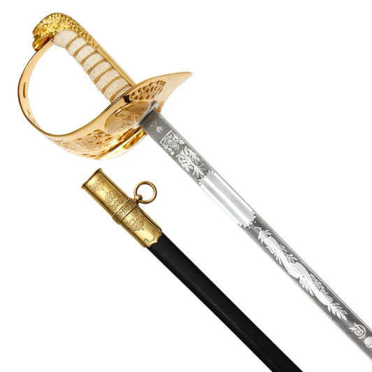 Windlass Ladies Air Force Sword with Air Rank Scabbard - Carbon Steel (King's Cypher)
