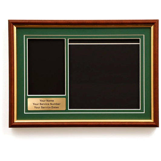 Medal Picture Display Frame with Green Mat Board
