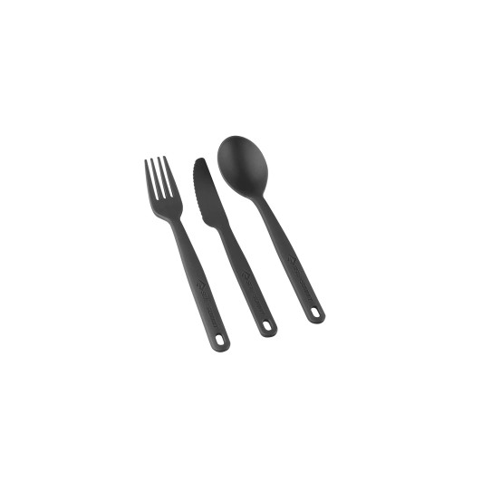 Camp Cutlery Set 3pc Charcoal