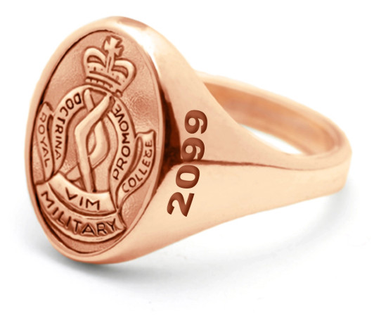 RMC Graduation Ring - Style A - 9ct Rose Gold