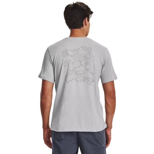 Under Armour Outdoor Trail Wordmark Short Sleeve - Grey