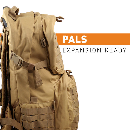 TAS Khaki 45L Combat Tactical Backpack