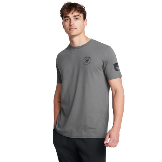 Under Armour Tac Divison Short Sleeve T- Castlerock-  Black