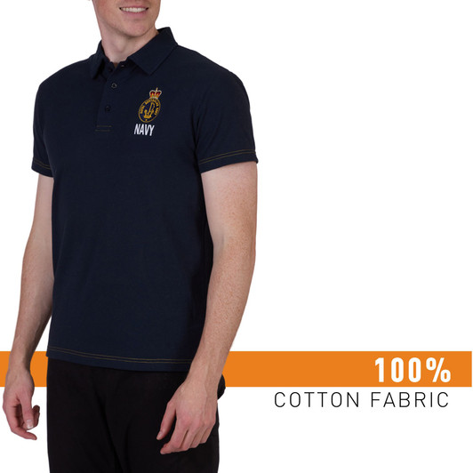 Navy Spring Polo