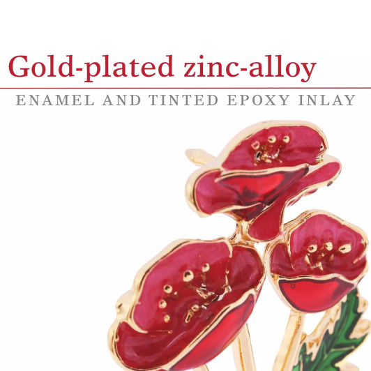 Poppy Cluster Limited-Edition Lapel Pin