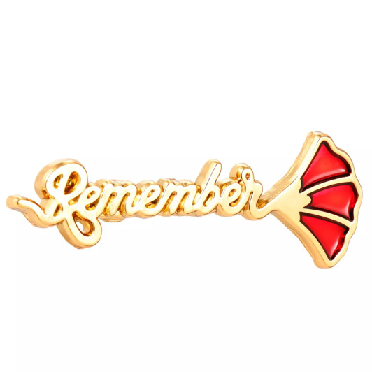 Remember Poppy Stem Lapel Pin