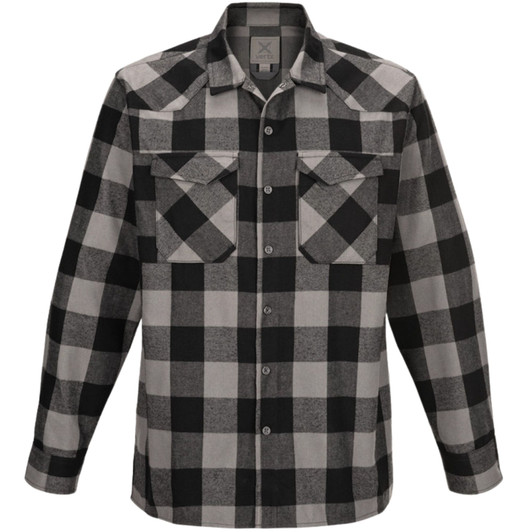 Vertx-Canyon Flannel - Marshland Grey Plaid