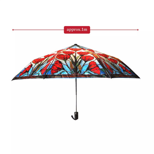 Courage Honour Sacrifice Poppy Compact Umbrella