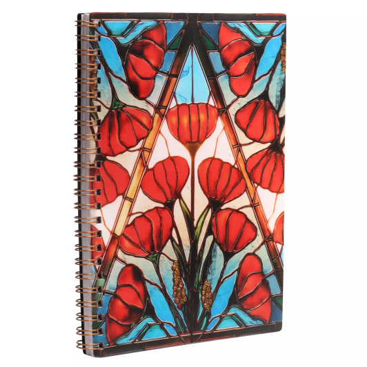 Courage Honour Sacrifice Poppy A5 Lined Notebook