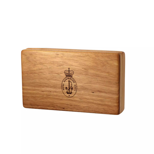 Tasmanian Blackwood Medal Display Box With Navy Badge Tasmanian Blackwood Medal Display Box With Navy Badge
