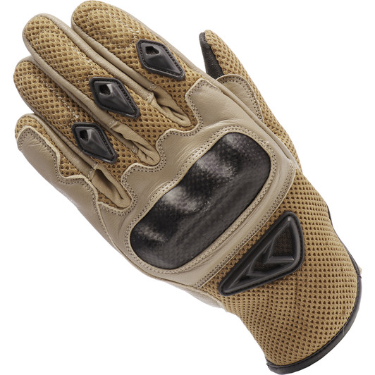 Contact Gear Tan Carbon Fiber Hard Knuckle Tactical Gloves - Tan