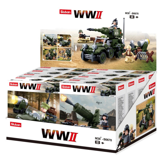 WW2 4 DESIGNS- Box Of 8