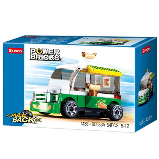 Power Bricks Pull Back- Food Truck